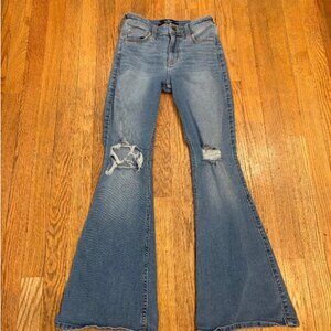 Hollister women's size 25 S  High rise flare Denim Jeans